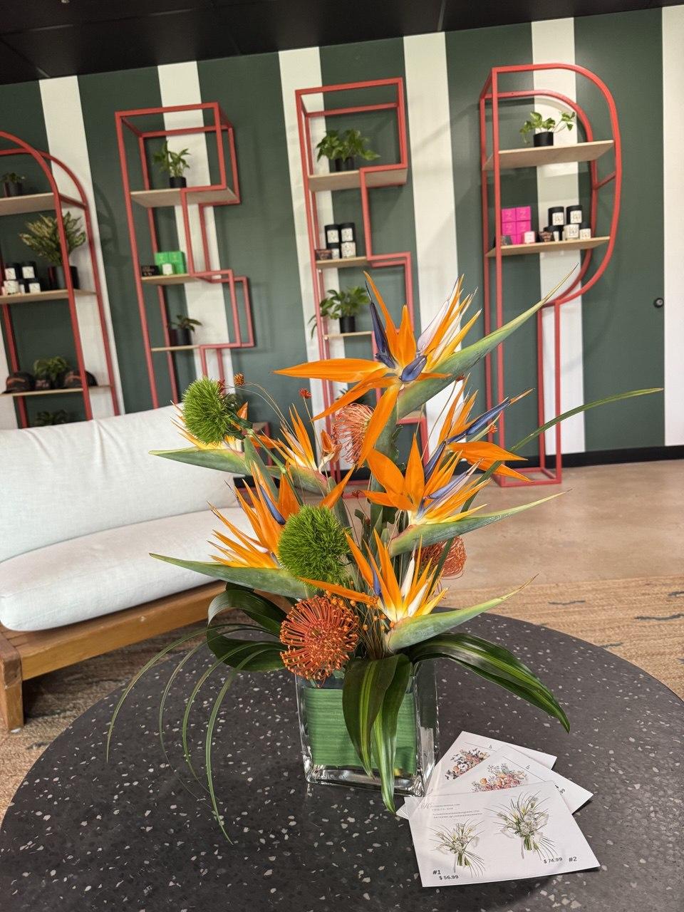 Tropic Bird with Protea Pincussion - image 2