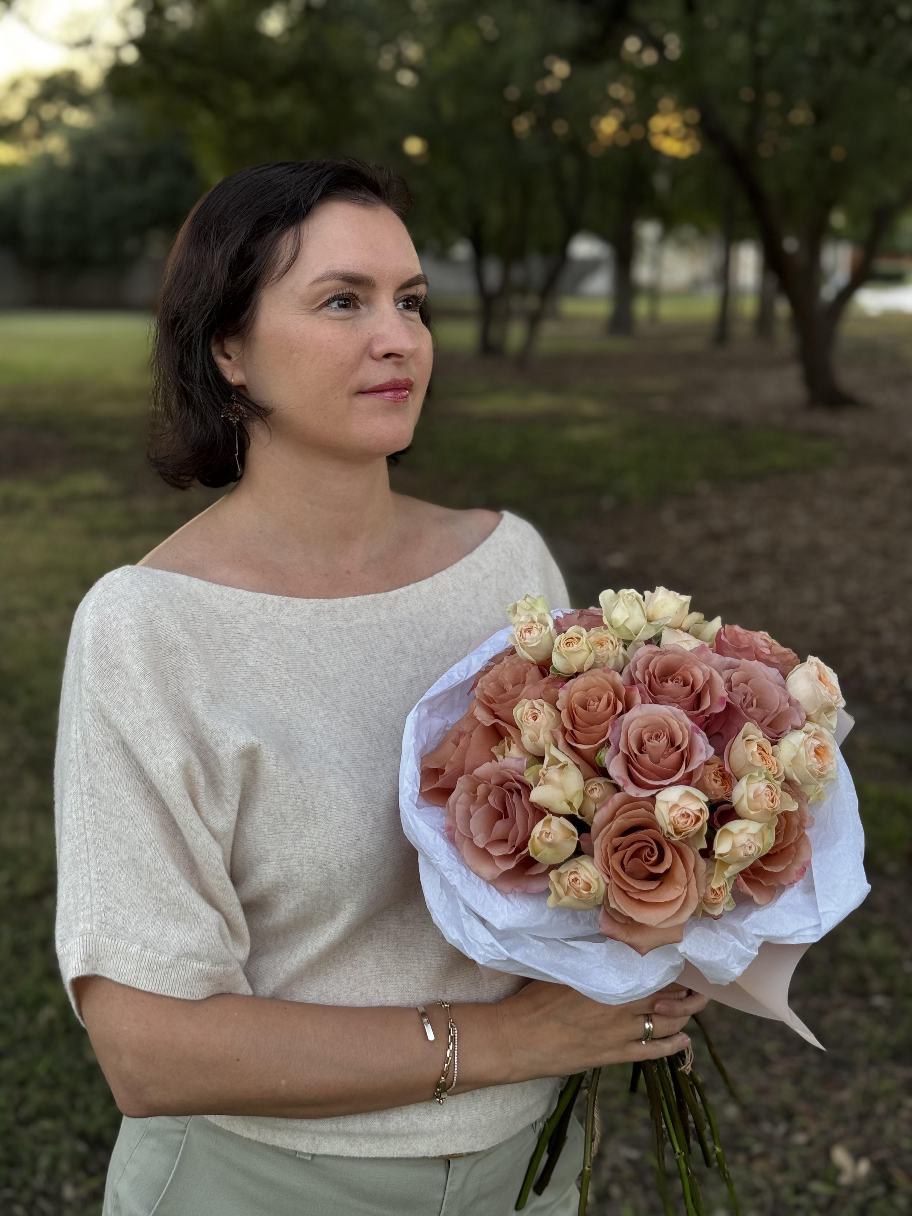 Peach Roses - image 4