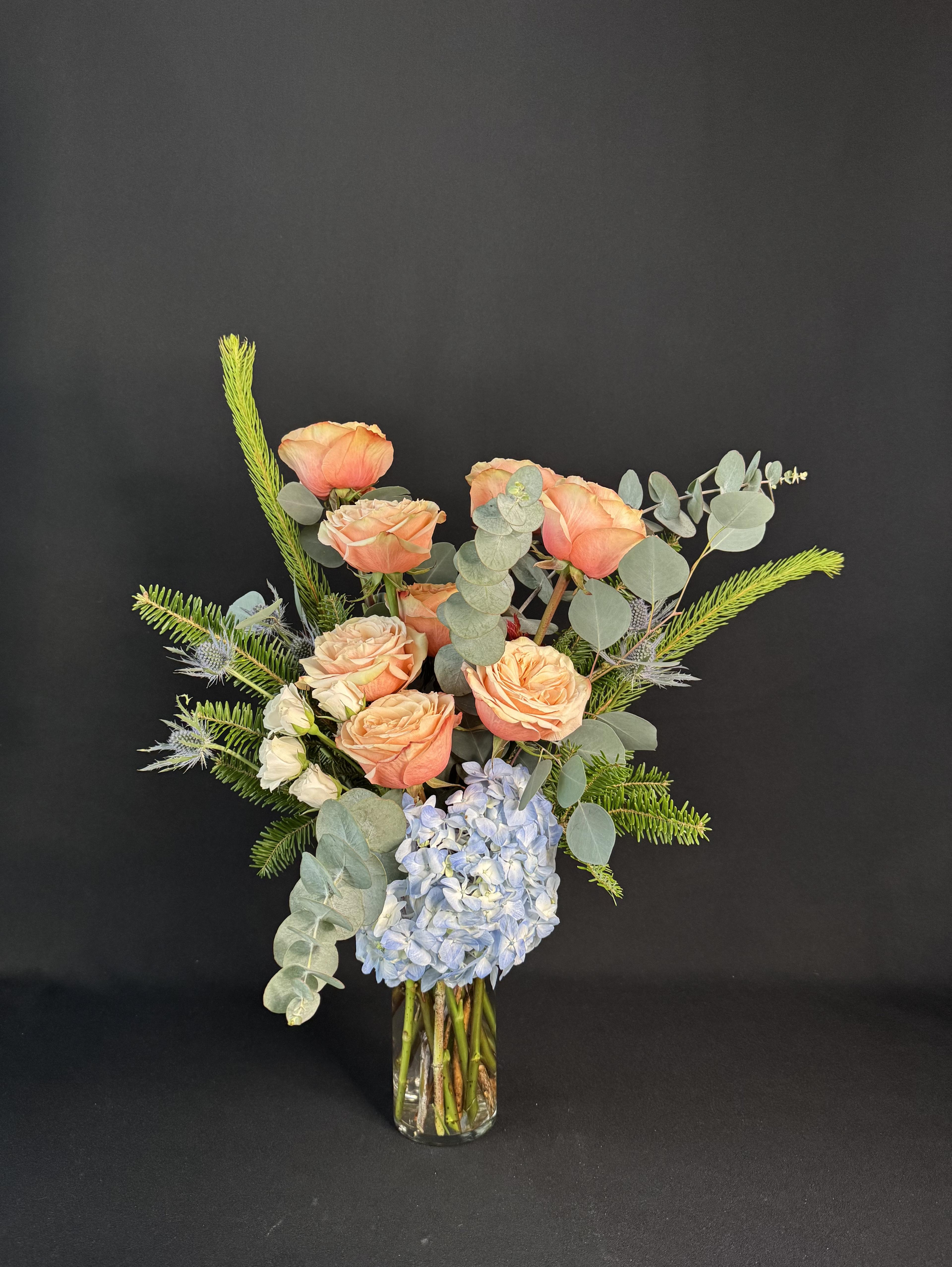 Peach and Blue Harmony - image 3