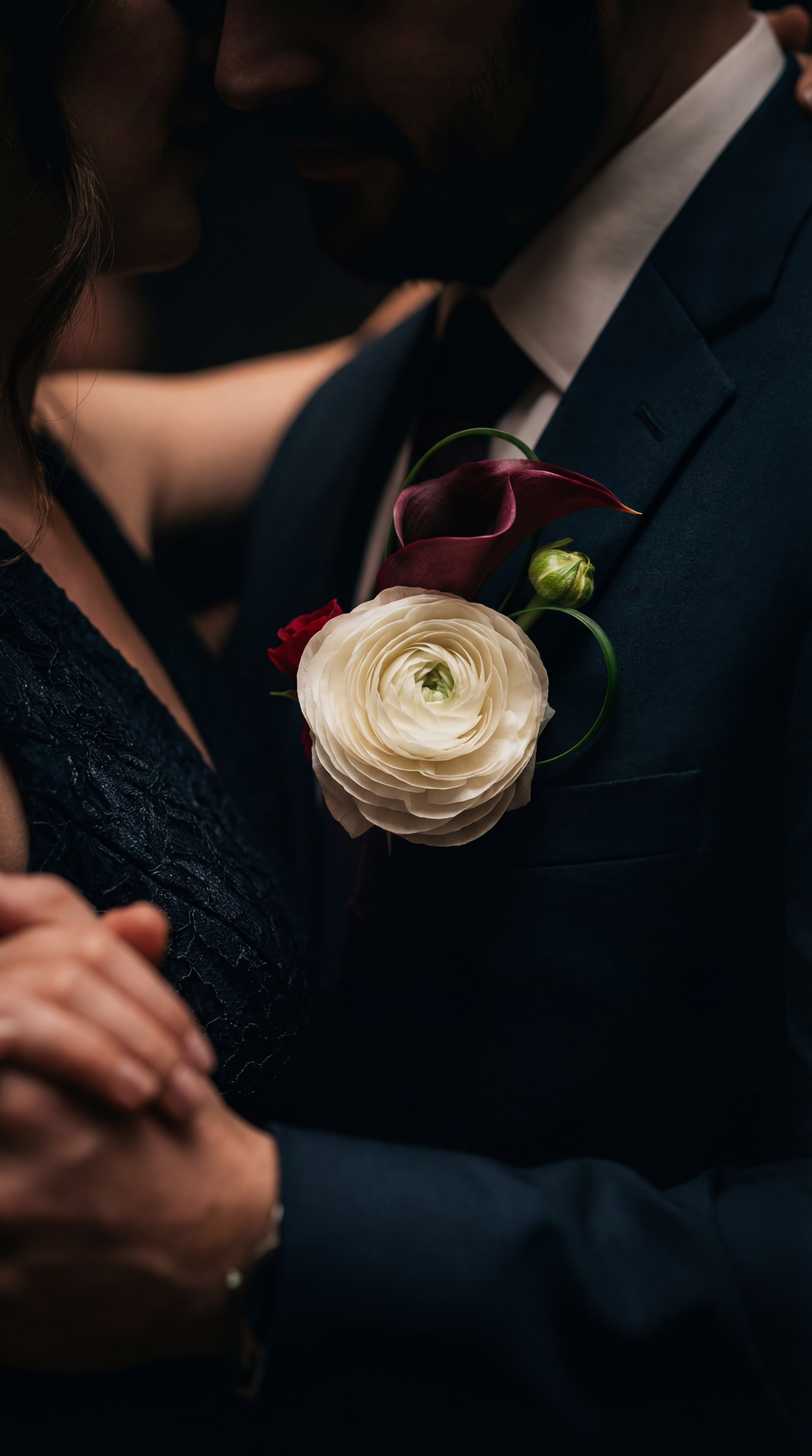 Burgundy Elegance Boutonniere